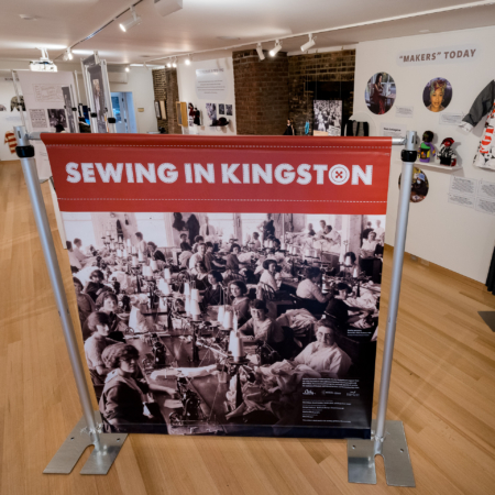 Sewing in Kingston Exhibit at The Reher Center