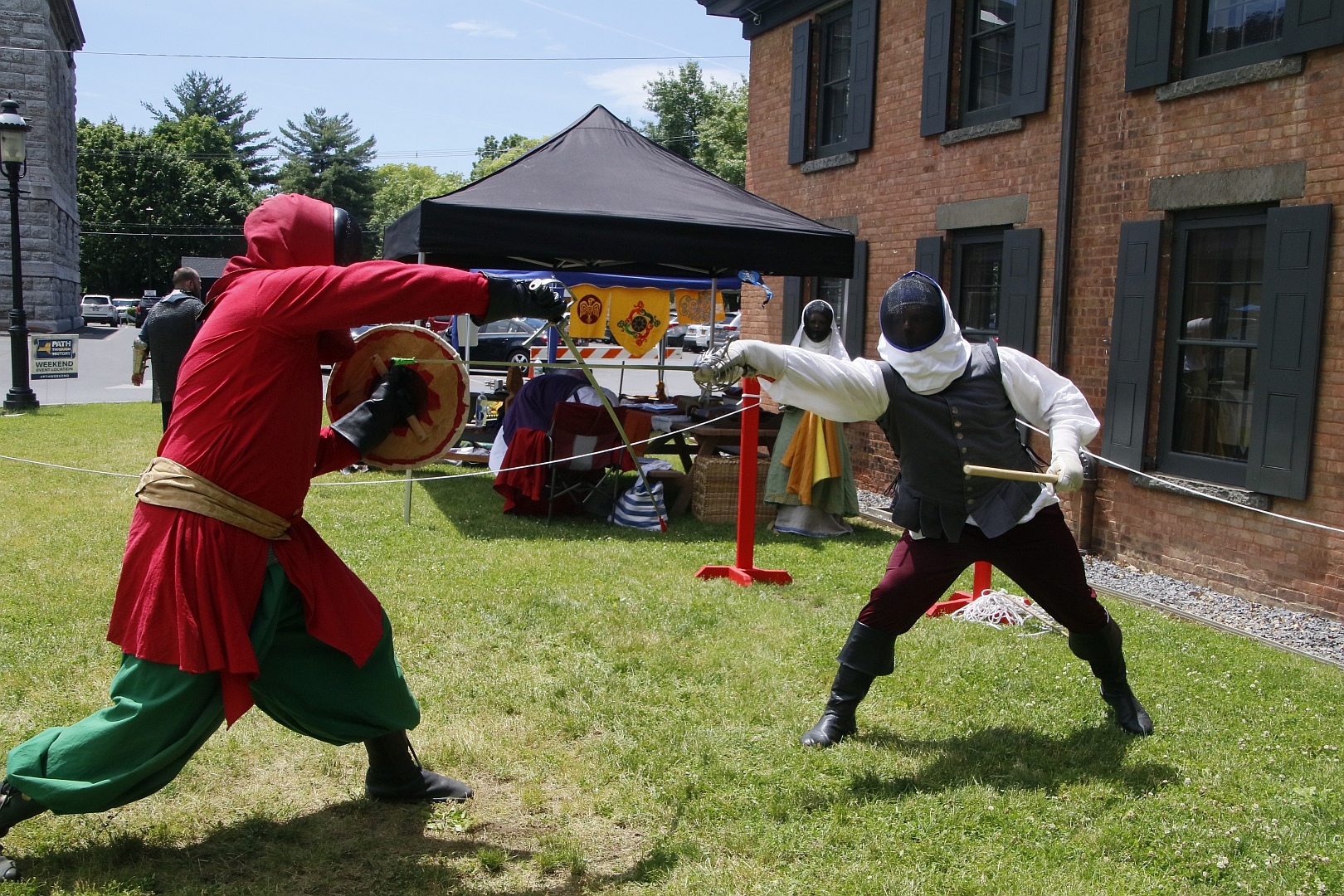 Medieval Reenactors Society for Creative Anachronism at Persen House