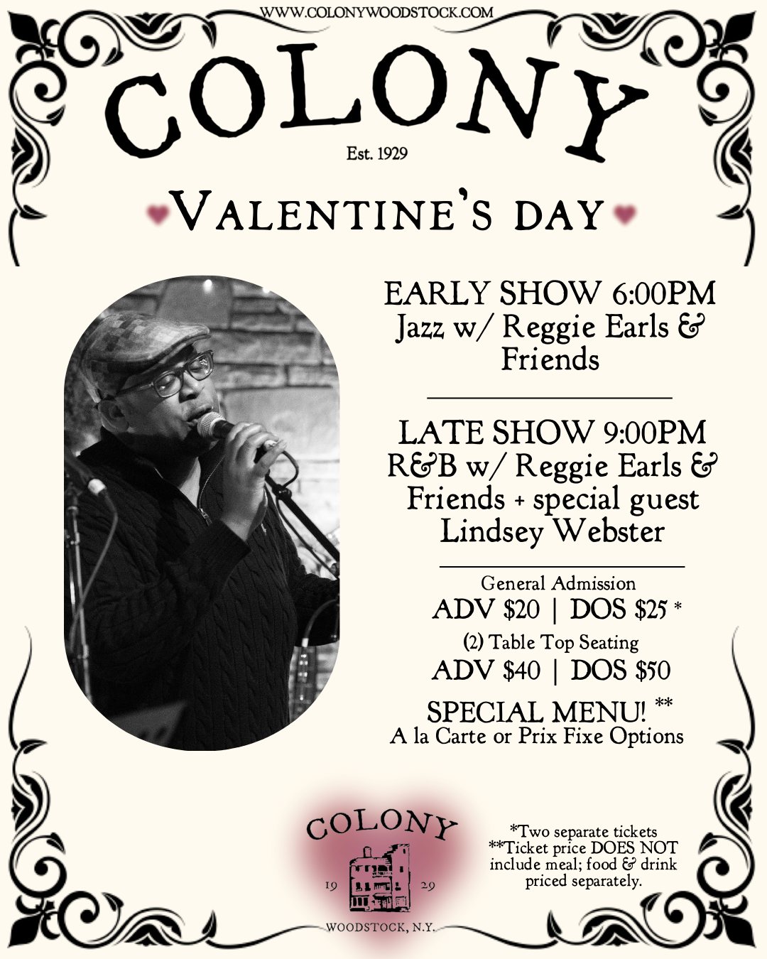 Early Show: Valentine’s Day Jazz with Reggie Earls and Friends!
