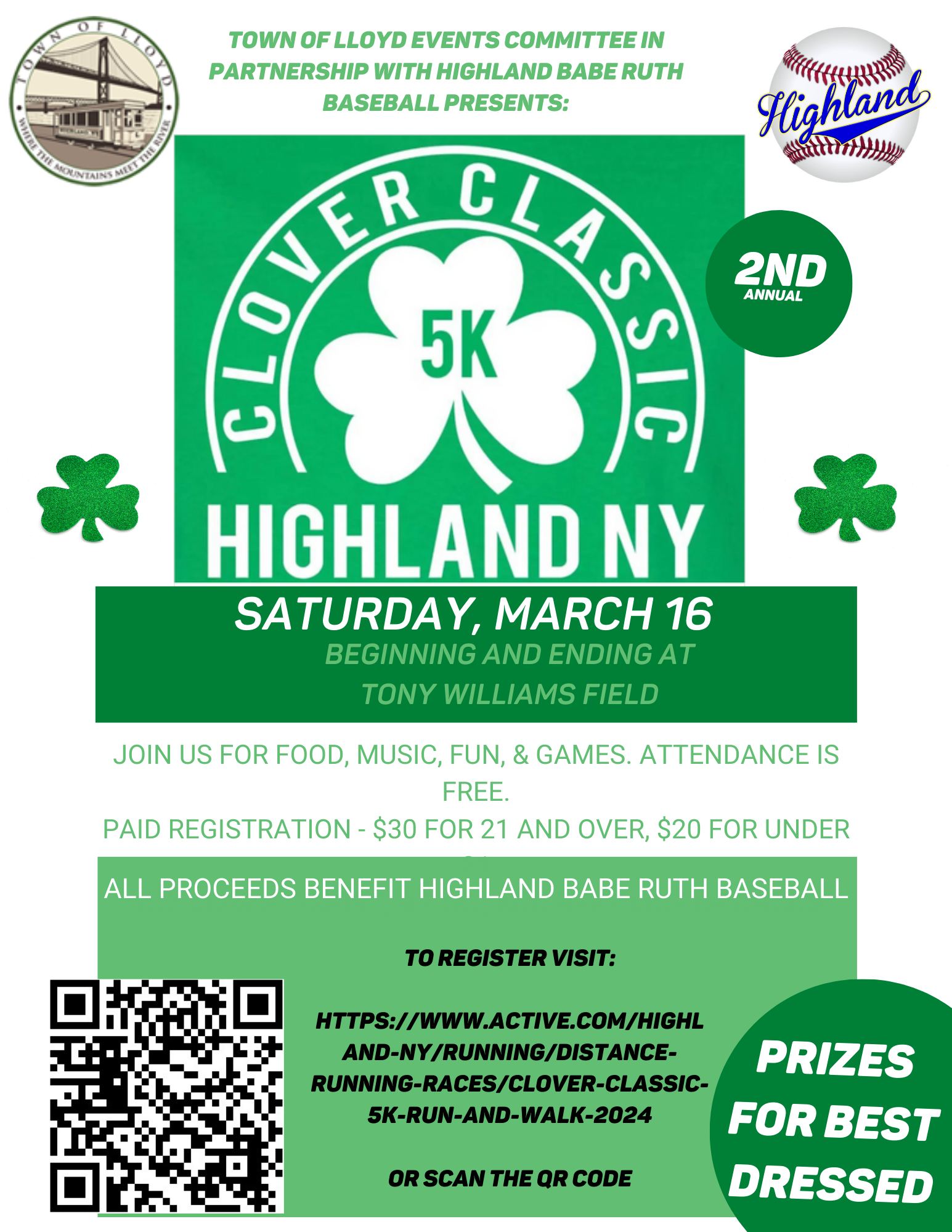 2nd Annual Clover Classic 5k