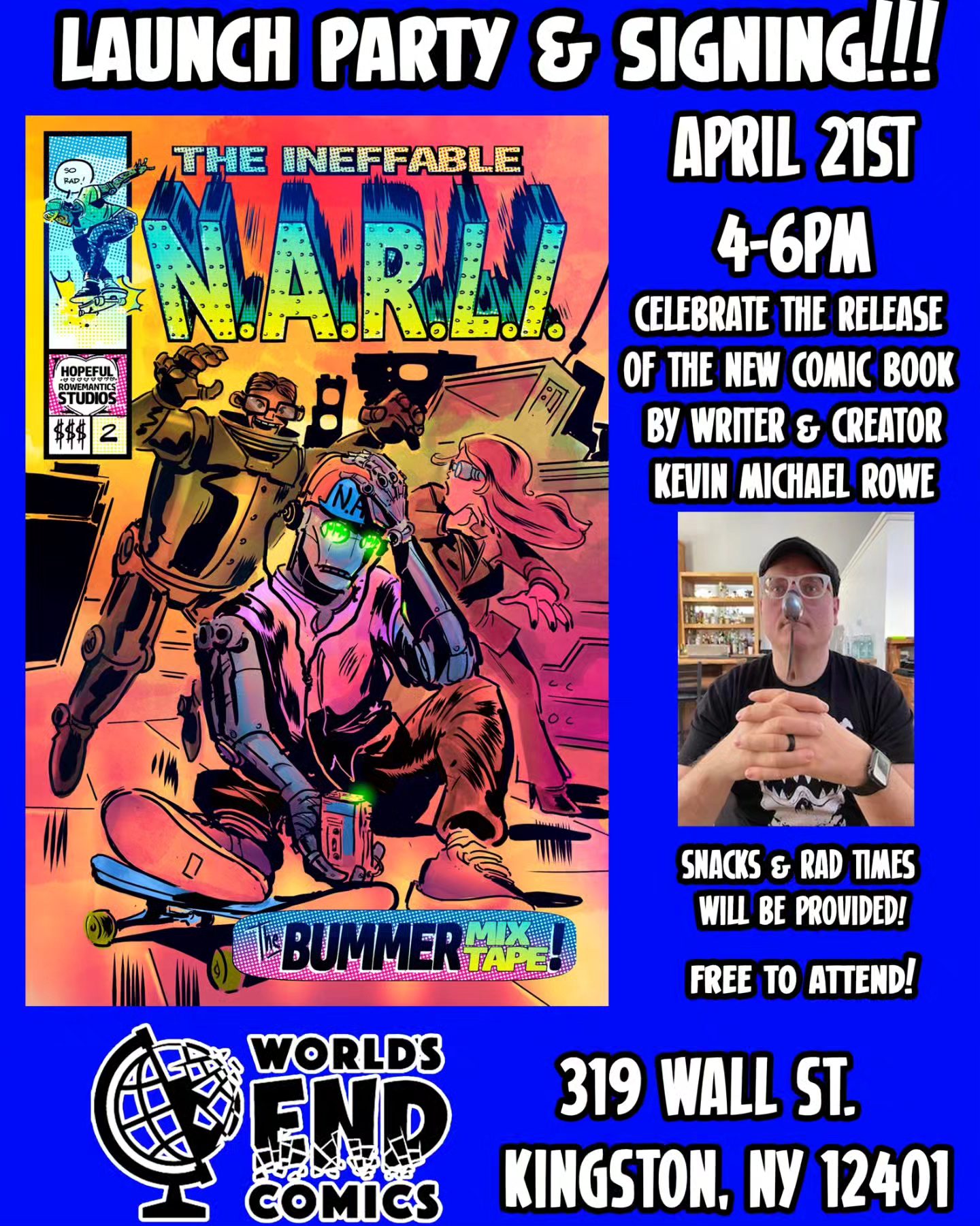 Comic Book Launch and Signing by Kevin Michael Rowe