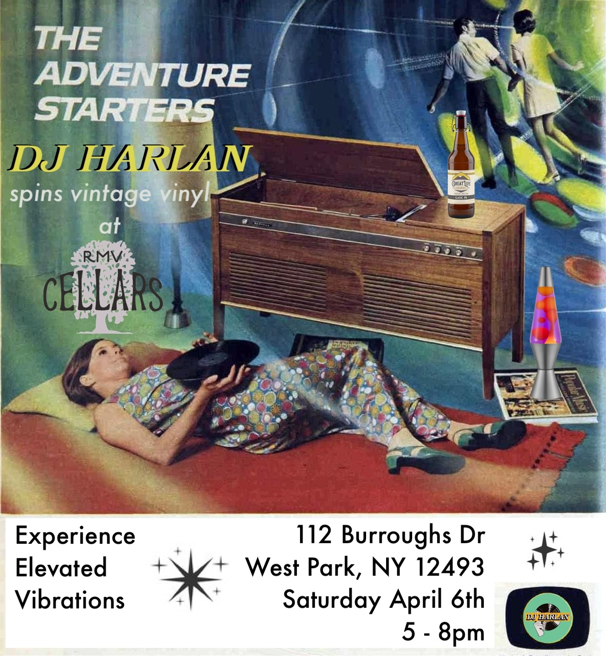 DJ HARLAN Spins Vintage at RMV Cellars