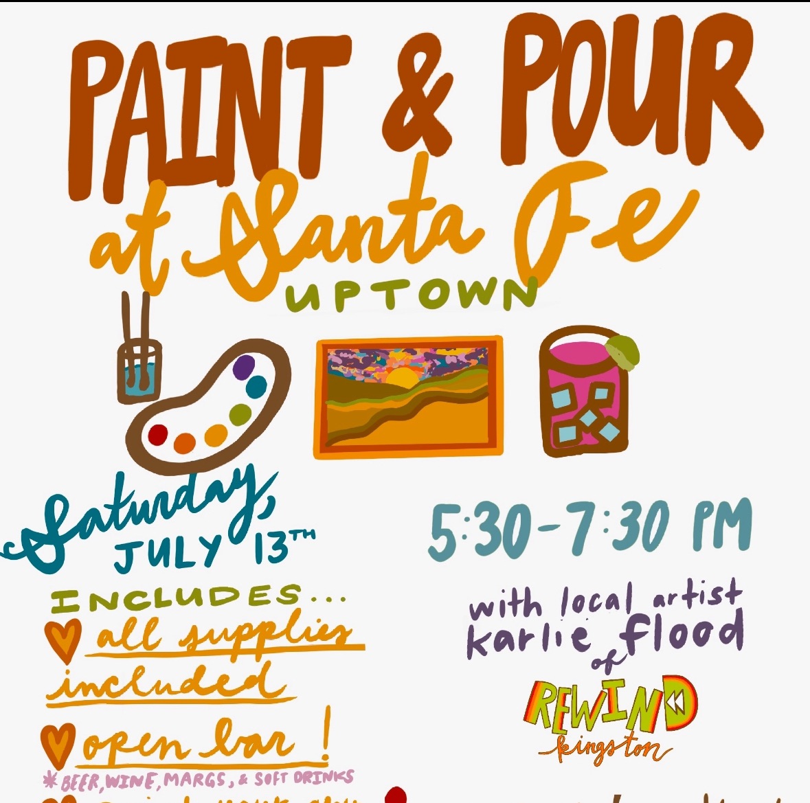 Paint and Pour with Karlie Flood