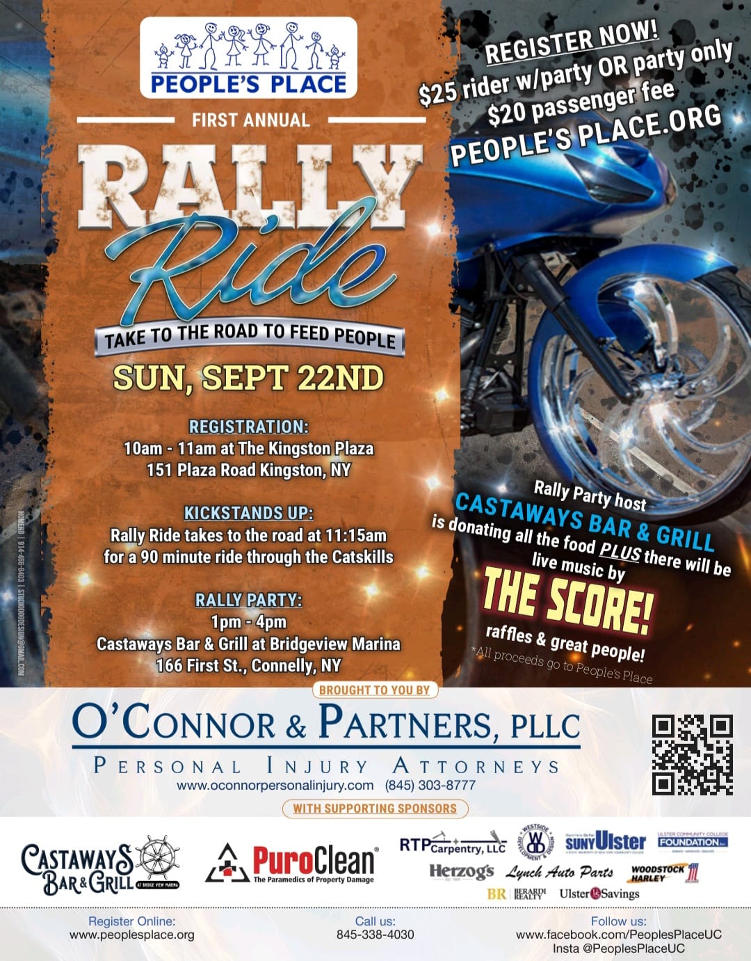 1st. Annual Rally Ride to Benefit People's Place