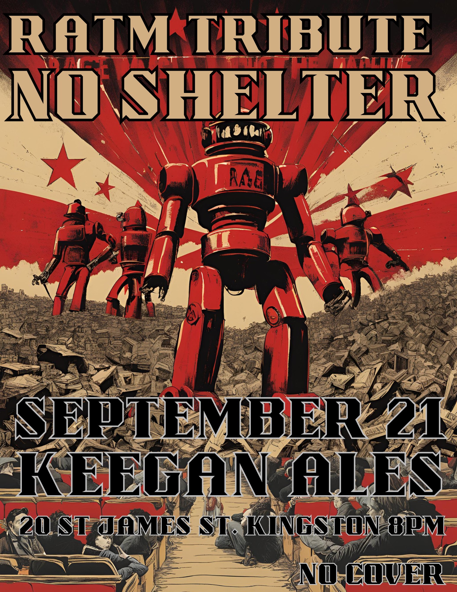 Rage Against The Machine Tribute No Shelter Live @ Keegan Ales