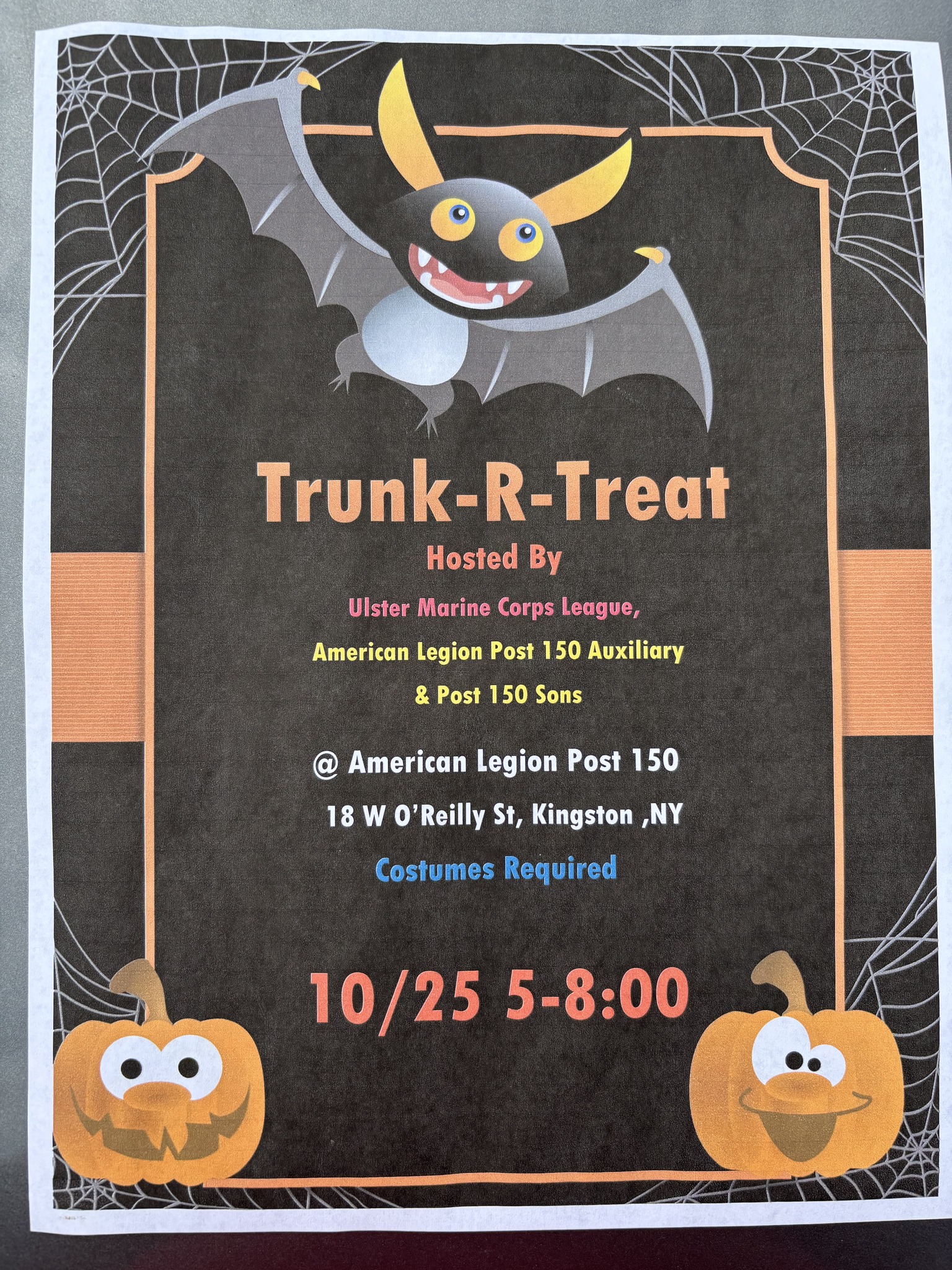 Trunk R Treat @  American Legion Post 150