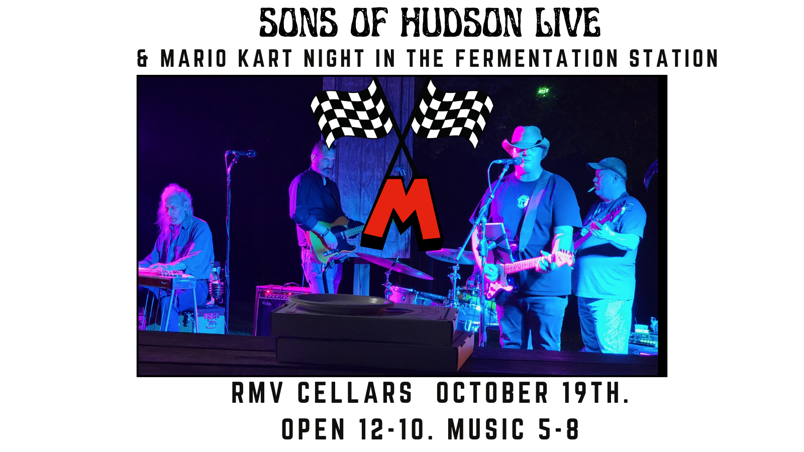 Sons of Hudson LIVE & Mario Kart Night in the Fermentation Station