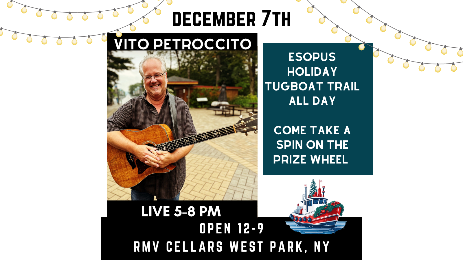 Esopus Holiday Tugboat Trail & Vito Petroccito LIVE