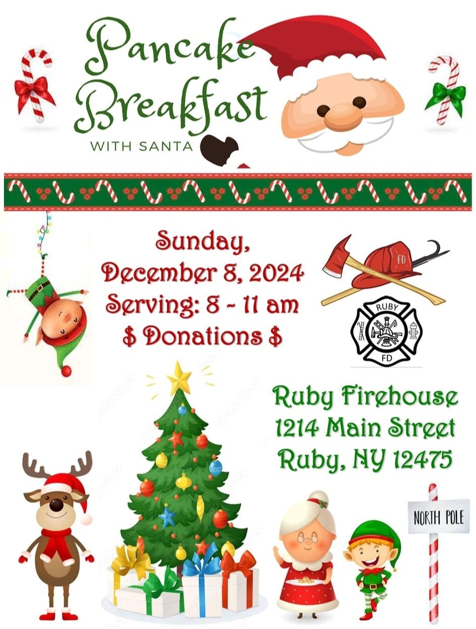 Ruby Fire Department's annual Pancake Breakfast with Santa