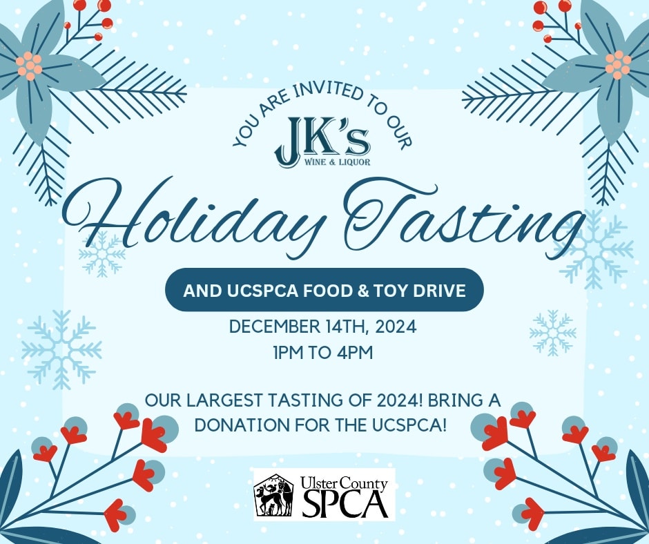 JK's Wine & Liquor Holiday Tasting & UCSPCA Food & Toy Drive