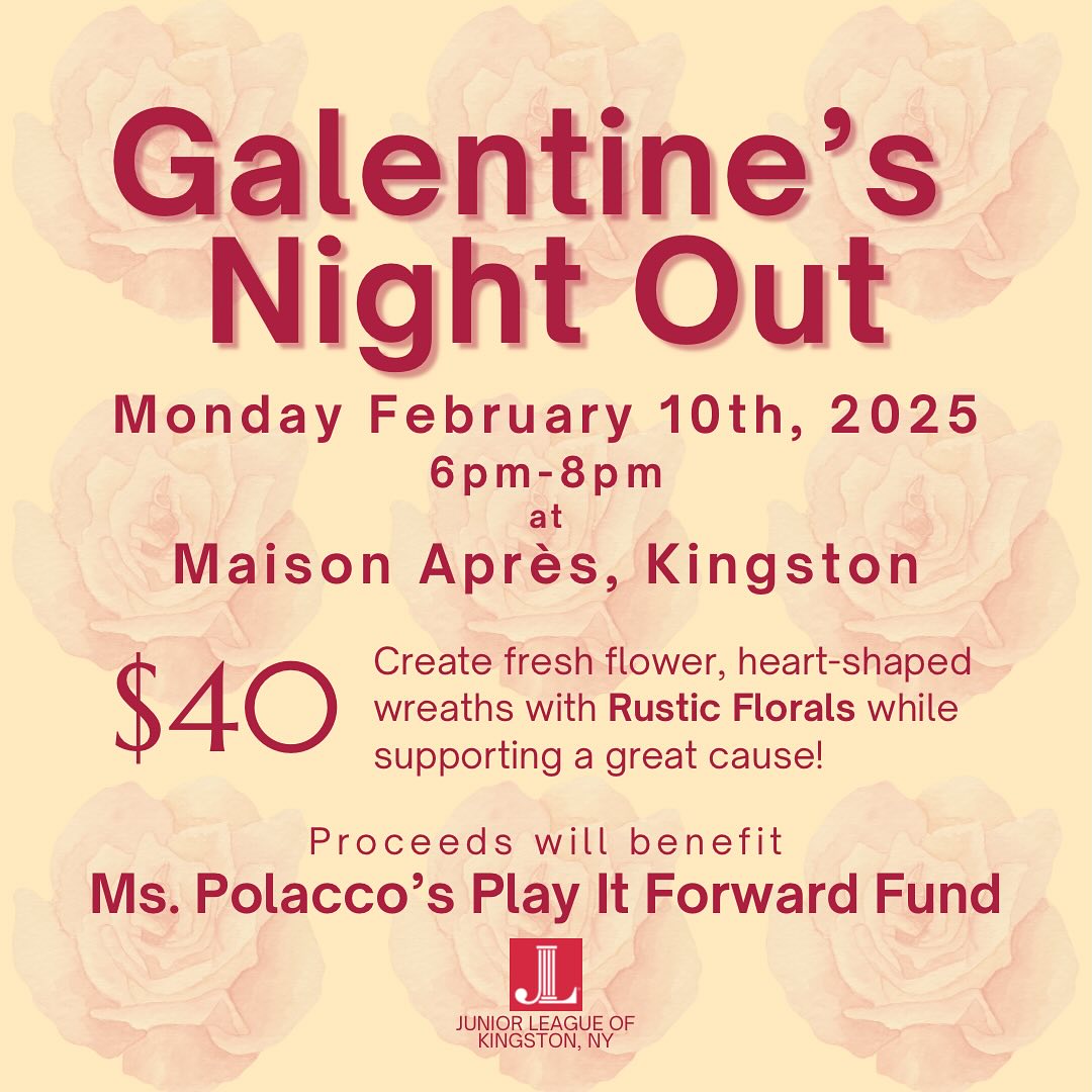 Galentine's Night out- Heart-Shaped Wreath Workshop for a good cause