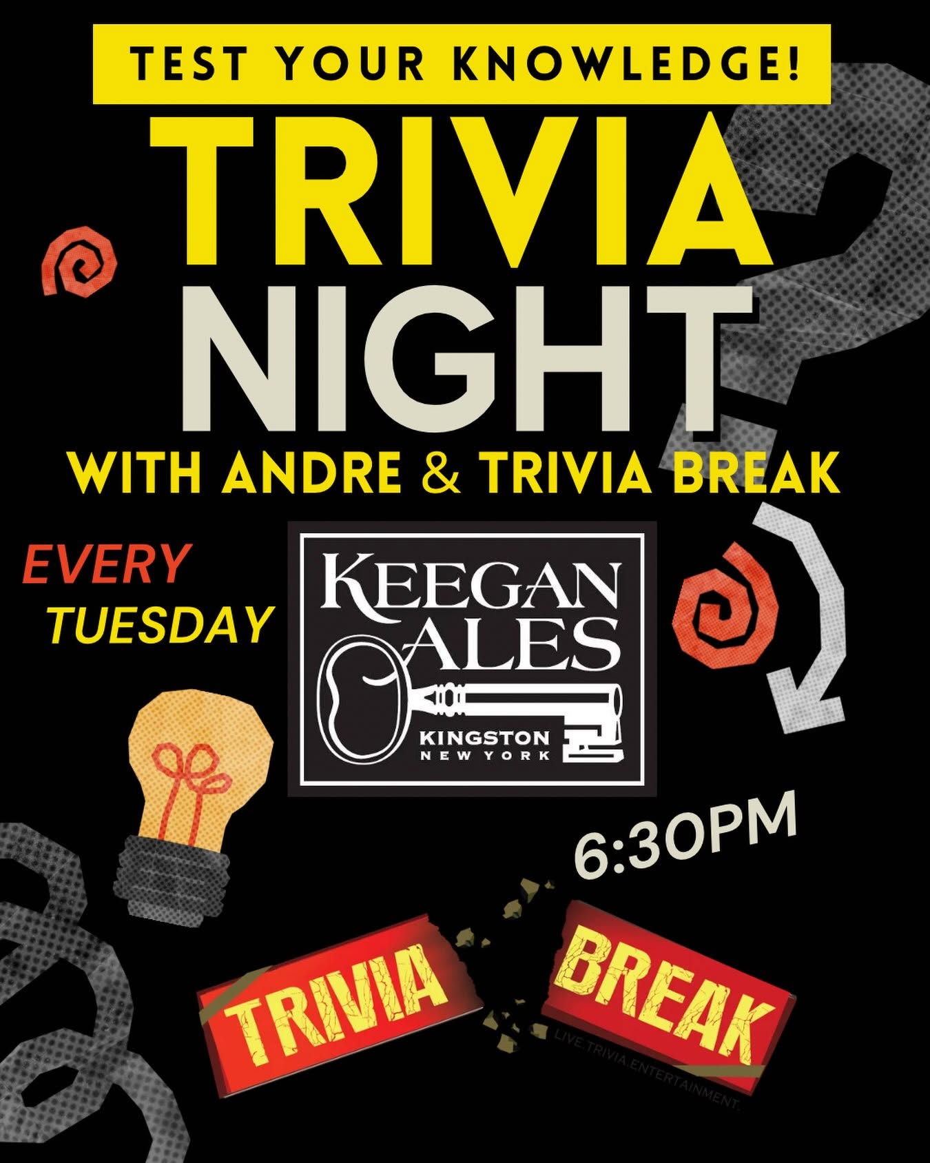 Trivia Break Tuesdays with Andre @ Keegan Ales