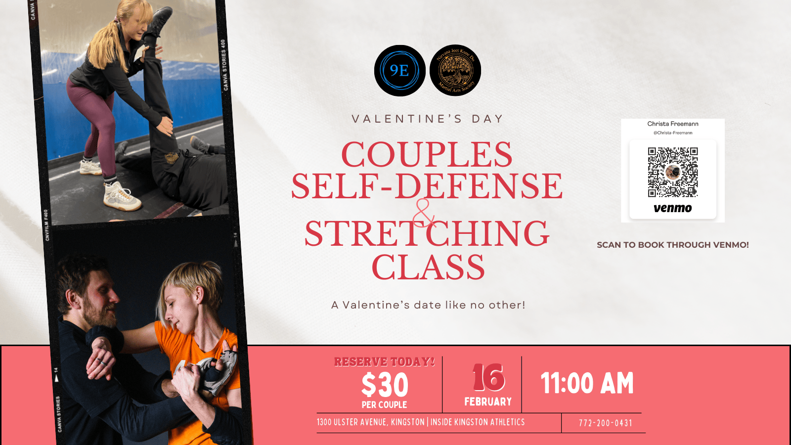 Couples Self-defense and Stretching Class