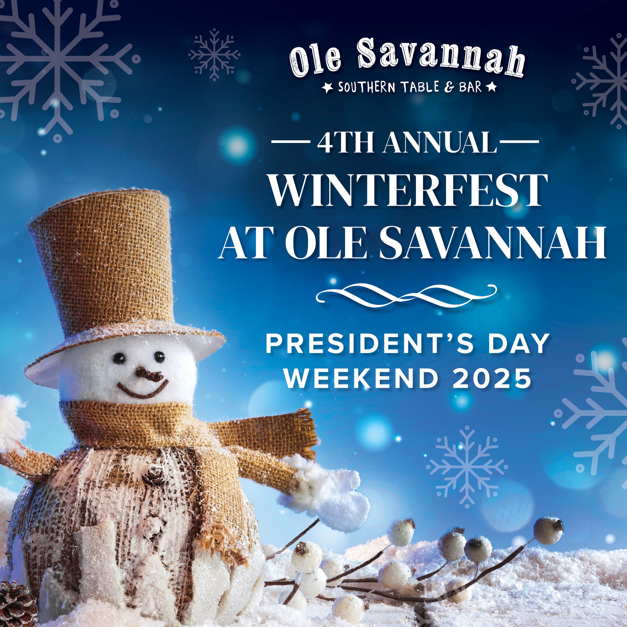 Ole Savannah’s 4th Annual Winterfest