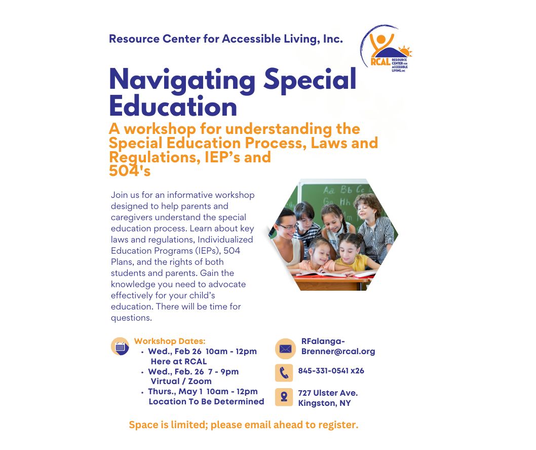 Navigating Special Education: A VIRTUAL Workshop