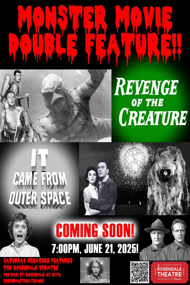 1950S SCI-FI CREATURE DOUBLE FEATURE! at The Rosendale Theatre