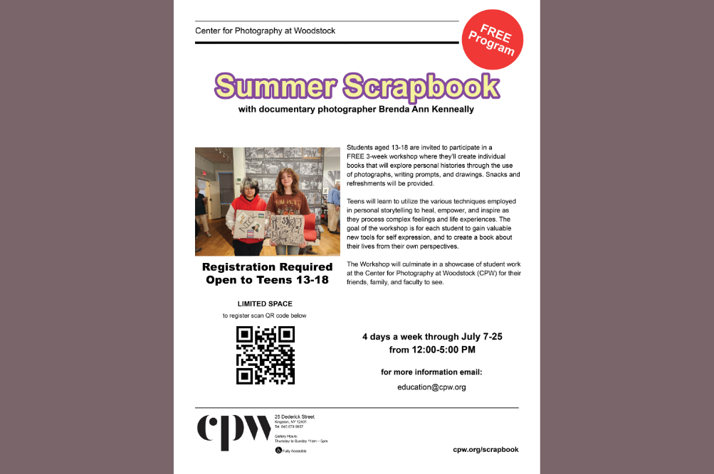 Summer Scrapbook Workshop at the Center for Photography at Woodstock