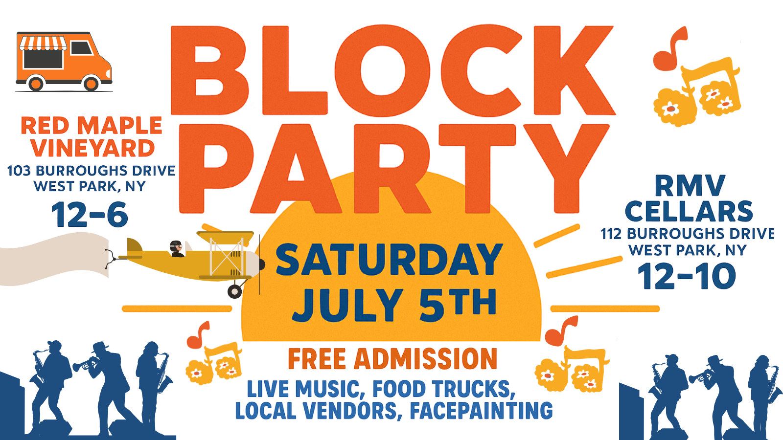 BLOCK PARTY!!!! Red Maple Vineyard x RMV Cellars