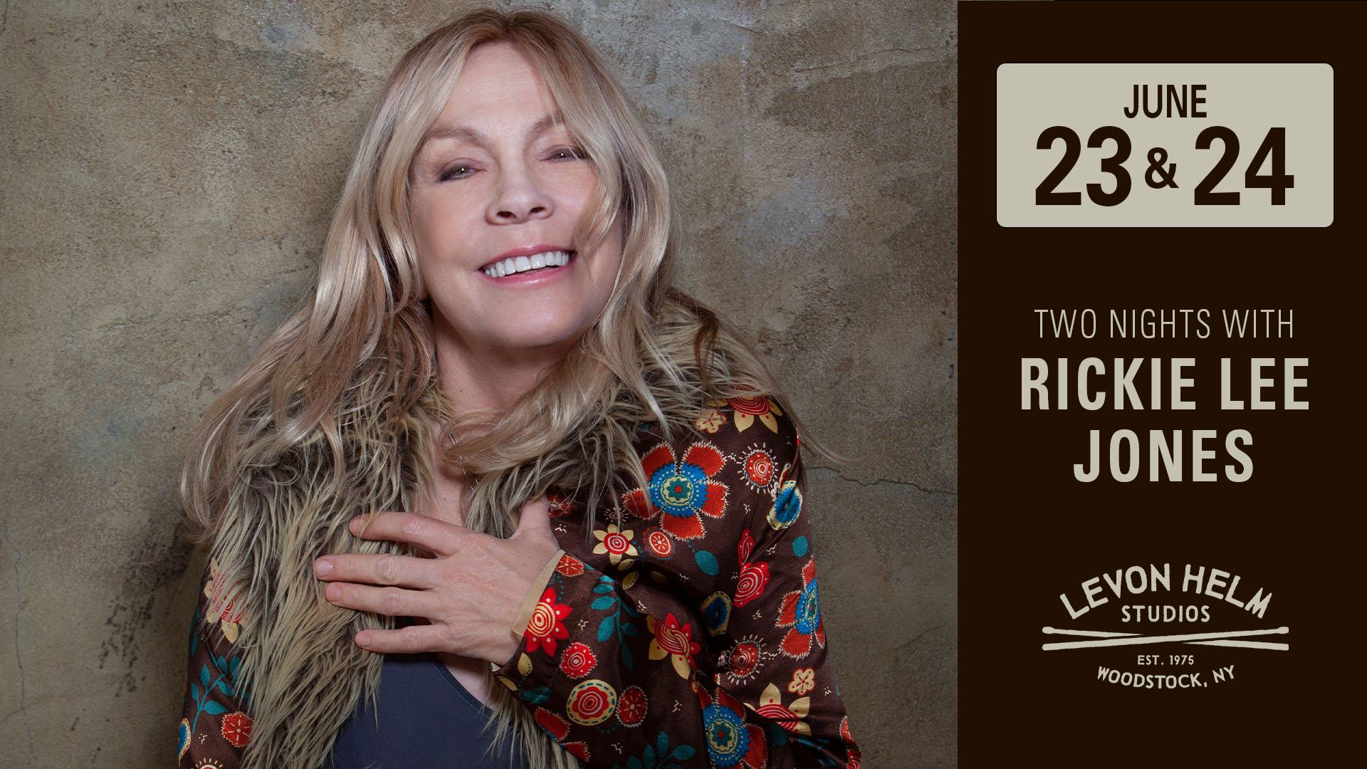 Rickie Lee Jones (Night 1) @ Levon Helm Studios