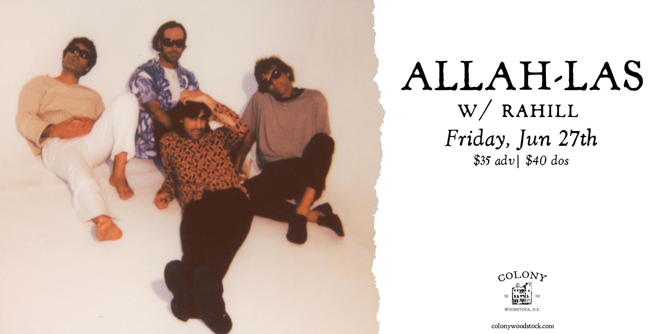 Allah-Las w/ Rahill @ Colony