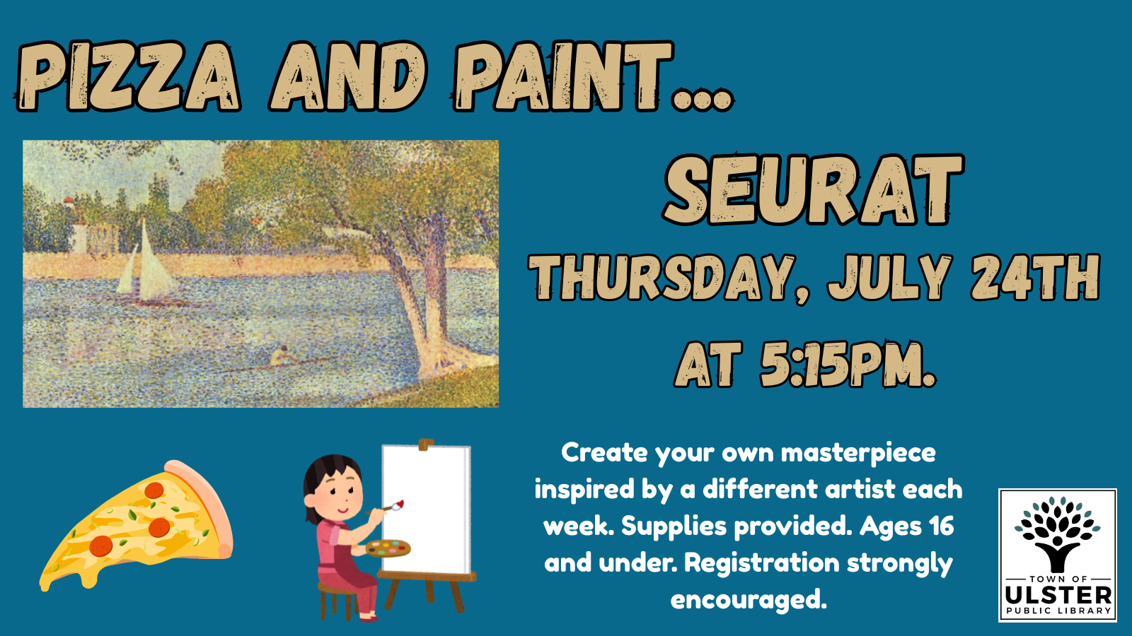 Pizza and Paint: Paint like Seurat