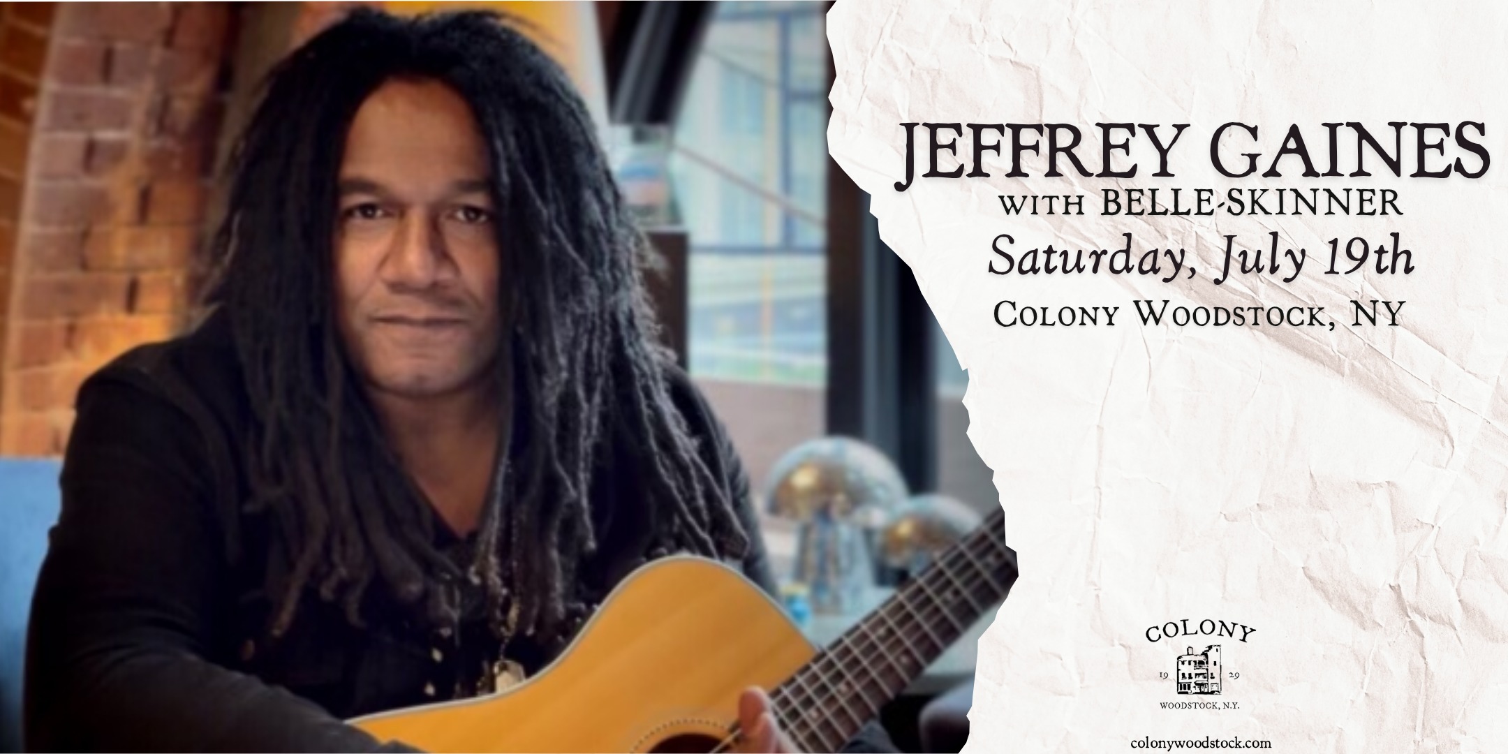 Jeffrey Gaines w/ Belle-Skinner