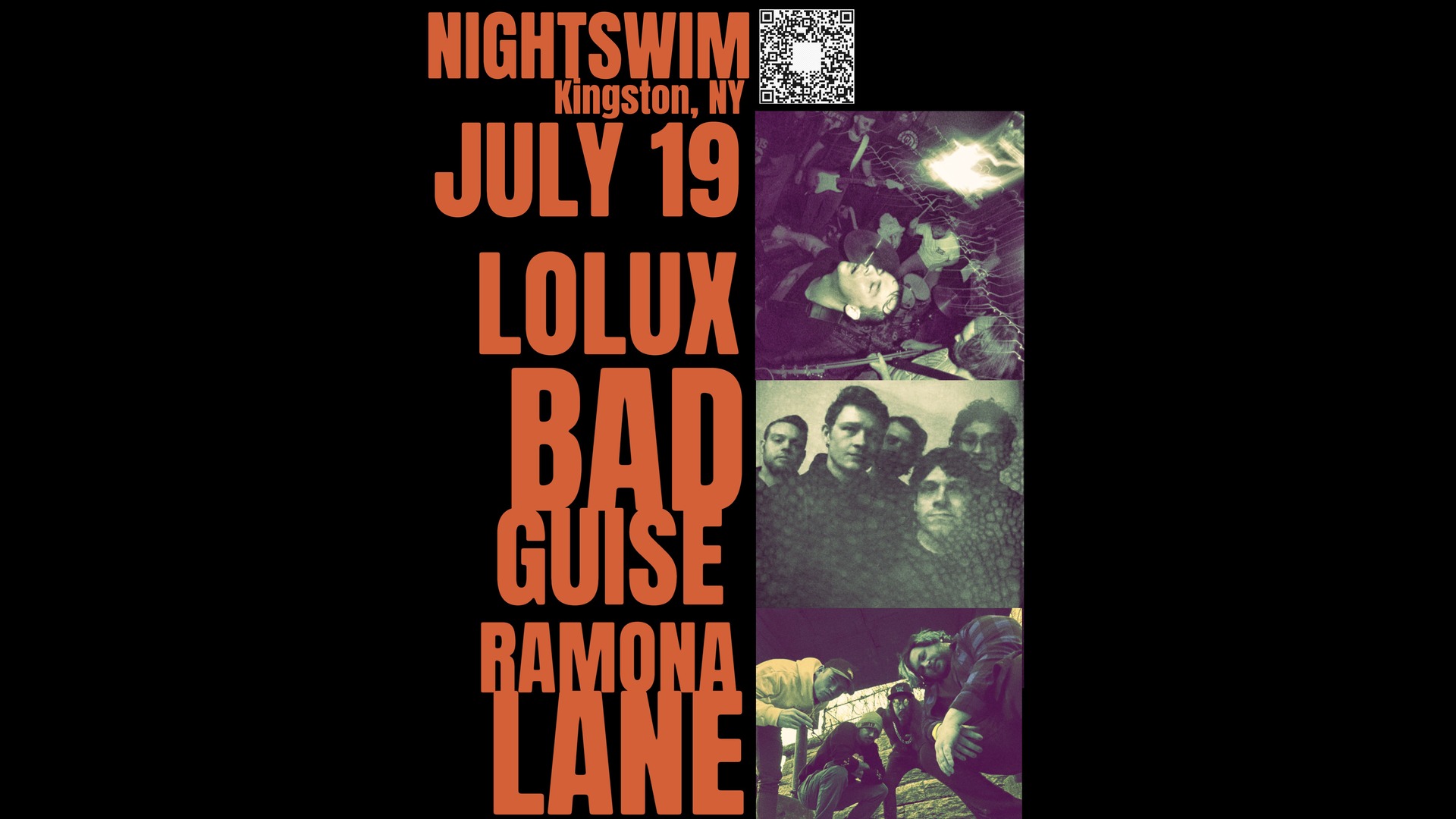 LOLUX + BAG GUISE + RAMONA LANE live @ NIGHTSWIM
