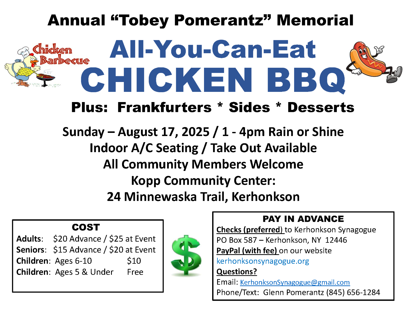 ALL-YOU-CAN-EAT Chicken BBQ Fundraiser