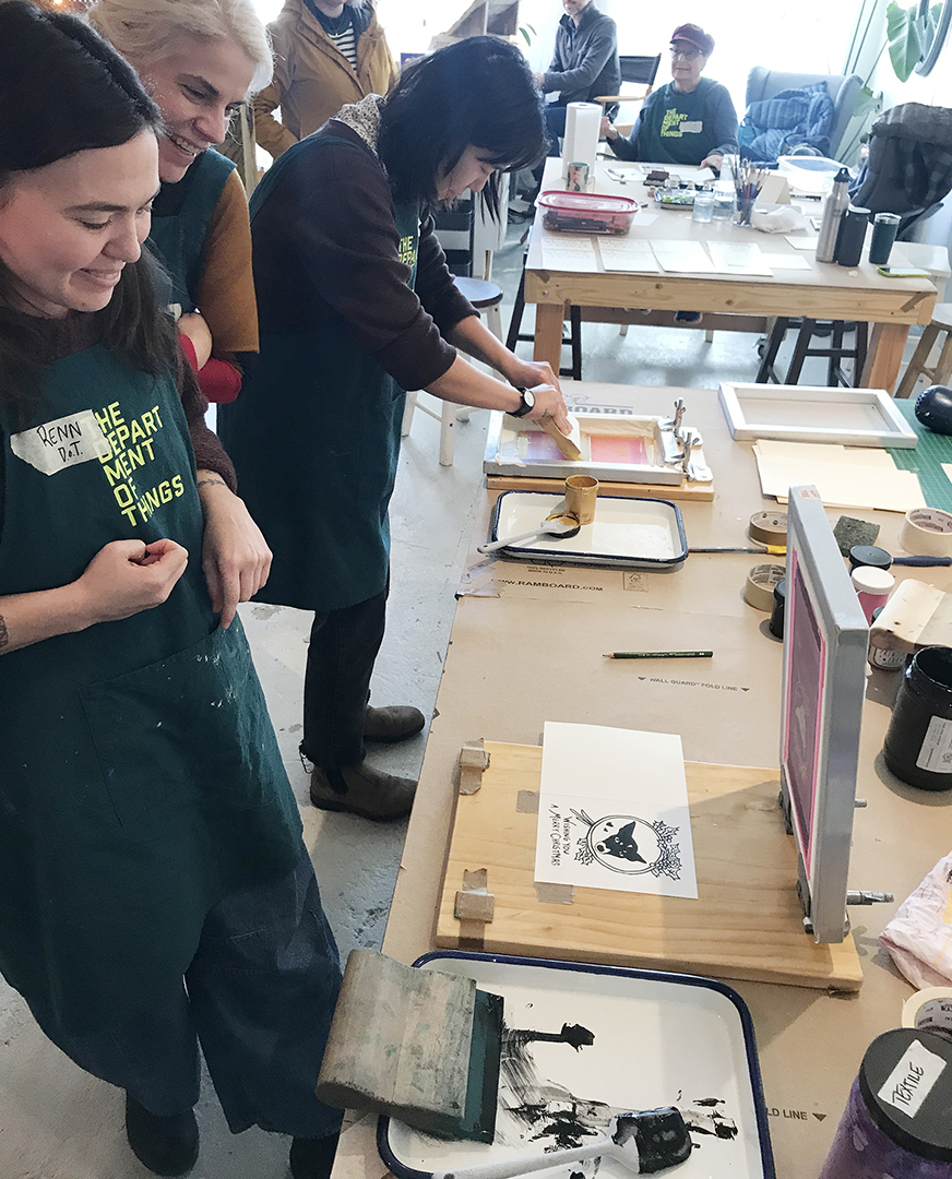 Intro to Silkscreen Printing - Custom Postcard Set!