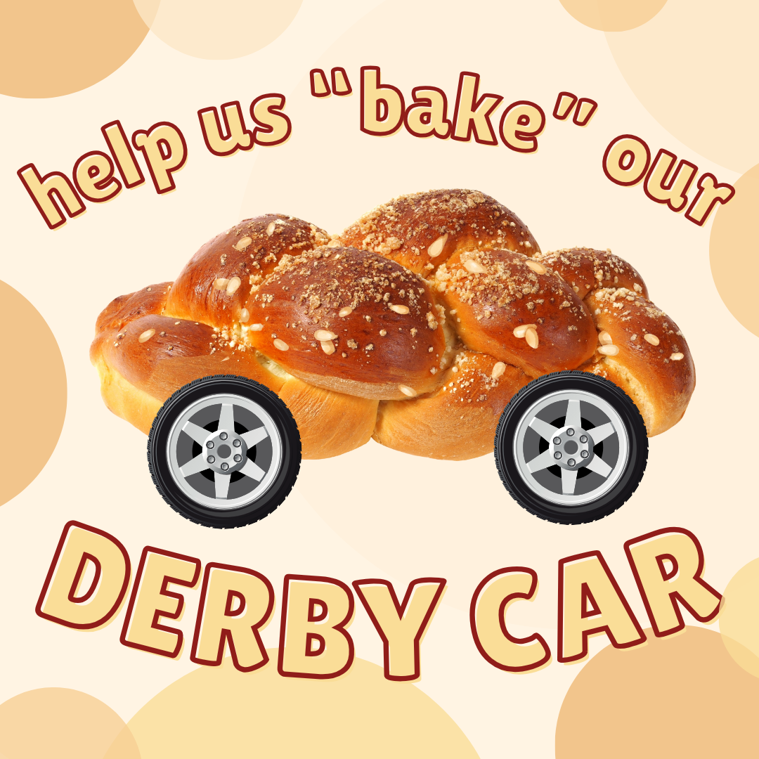 Helps Us "Bake" Our Derby Car!