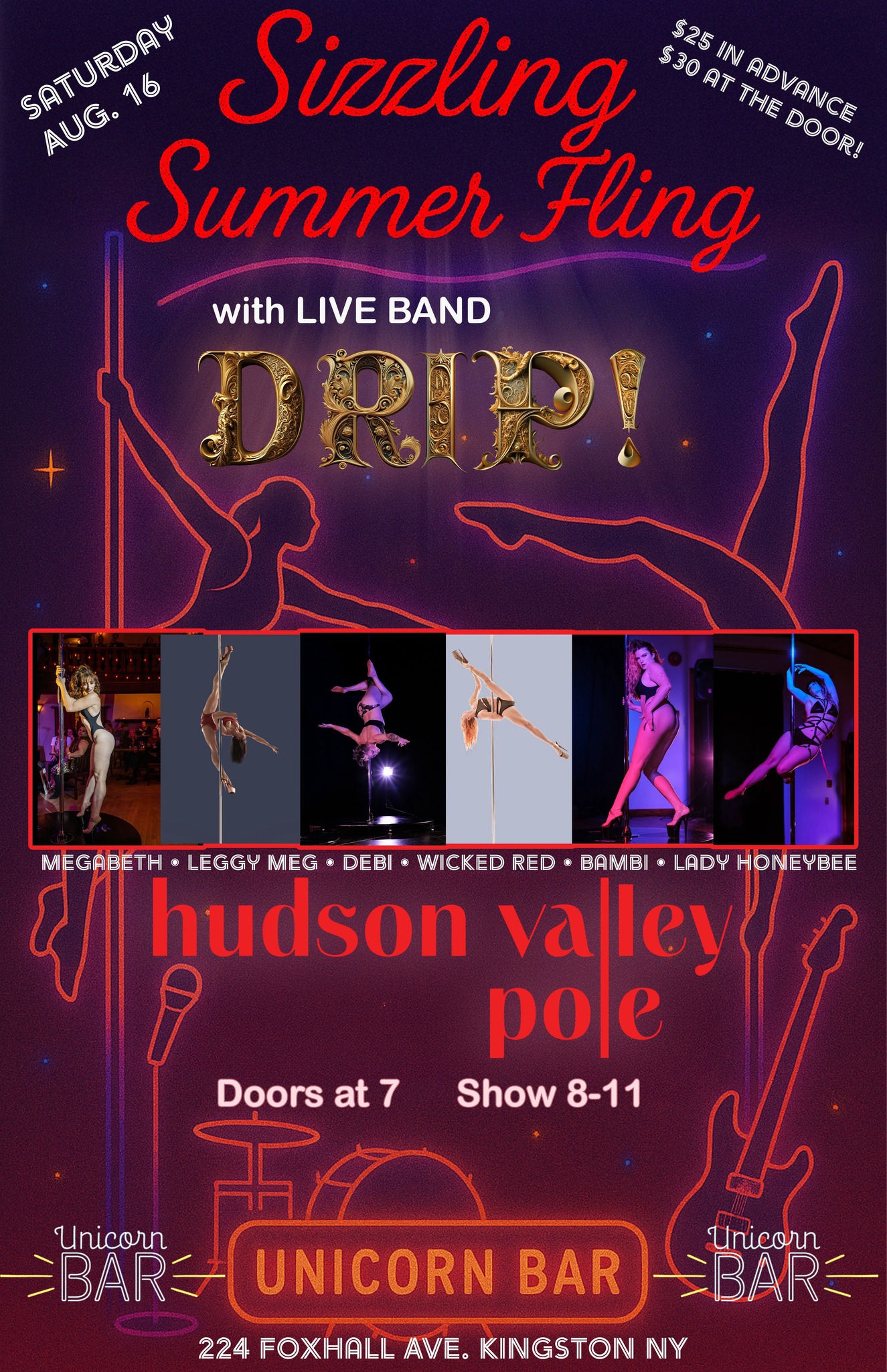 Sizzling Summer Fling: An Evening of Live Music, Pole Arts and Live Music Fueled Dance Party!