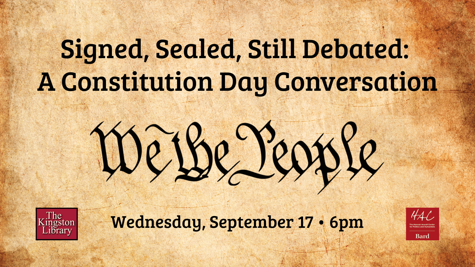 Signed, Sealed, Still Debated: A Constitution Day Conversation