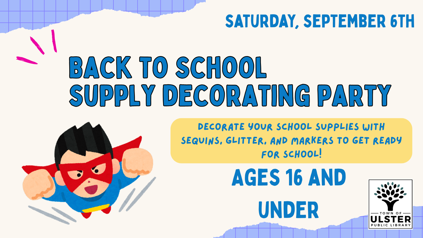"Back to School" Supply Decorating Party!