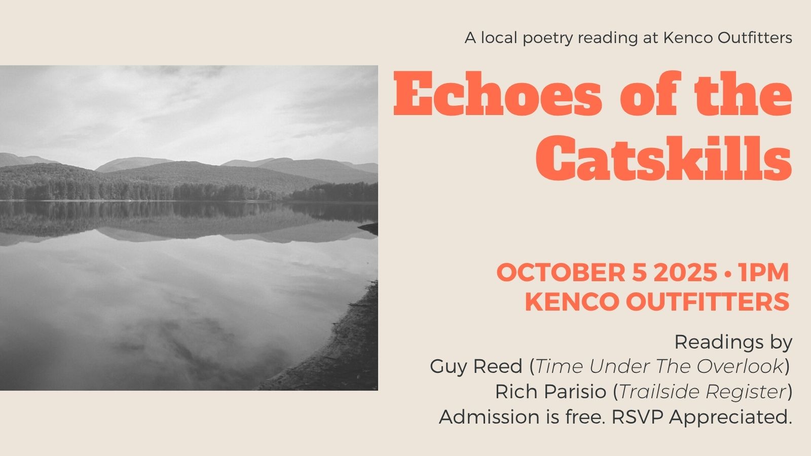 Echoes of the Catskills - Local Poetry Reading