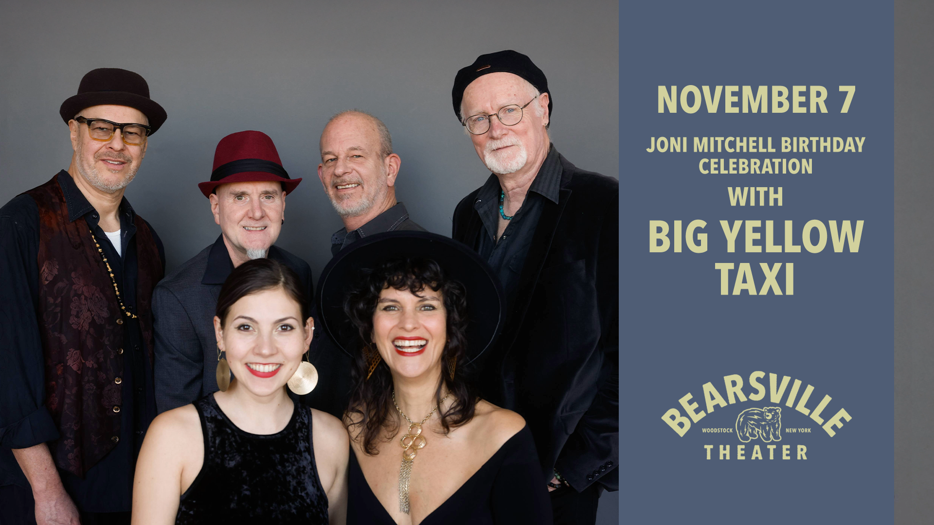 Joni Mitchell Birthday Celebration with Big Yellow Taxi