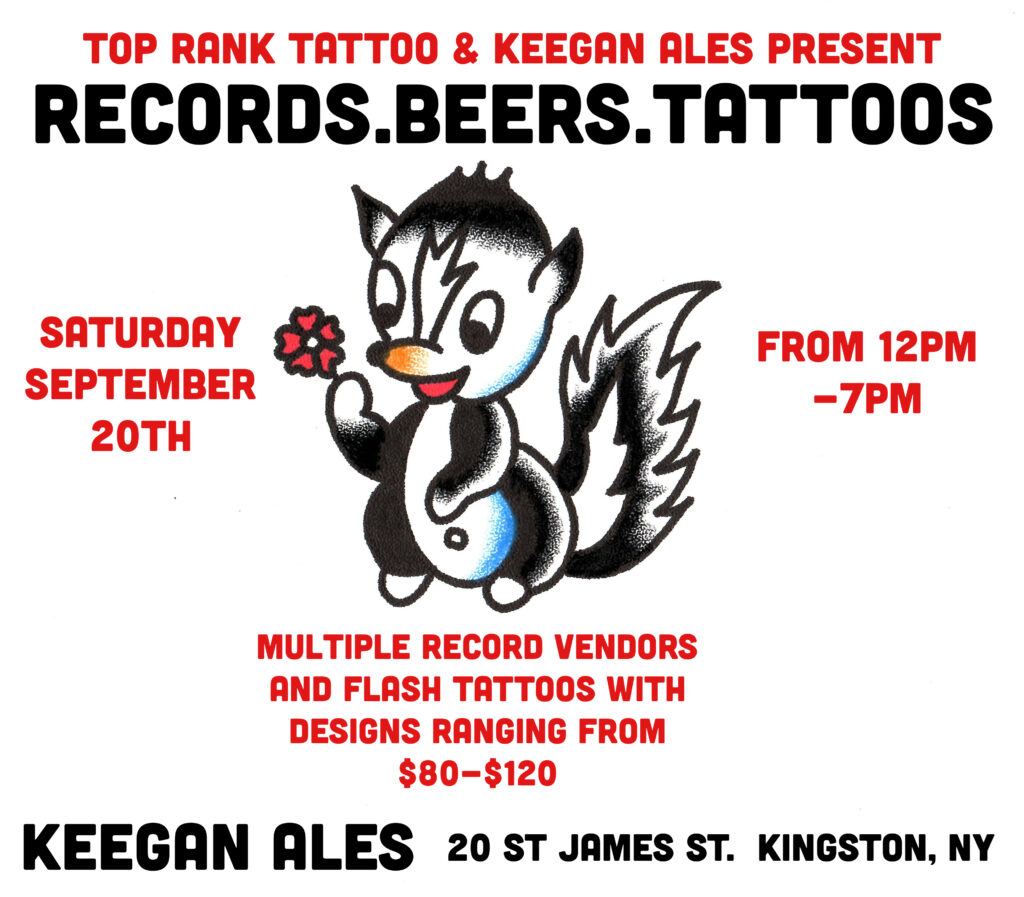 Top Rank Tattoo and Record Pop Up
