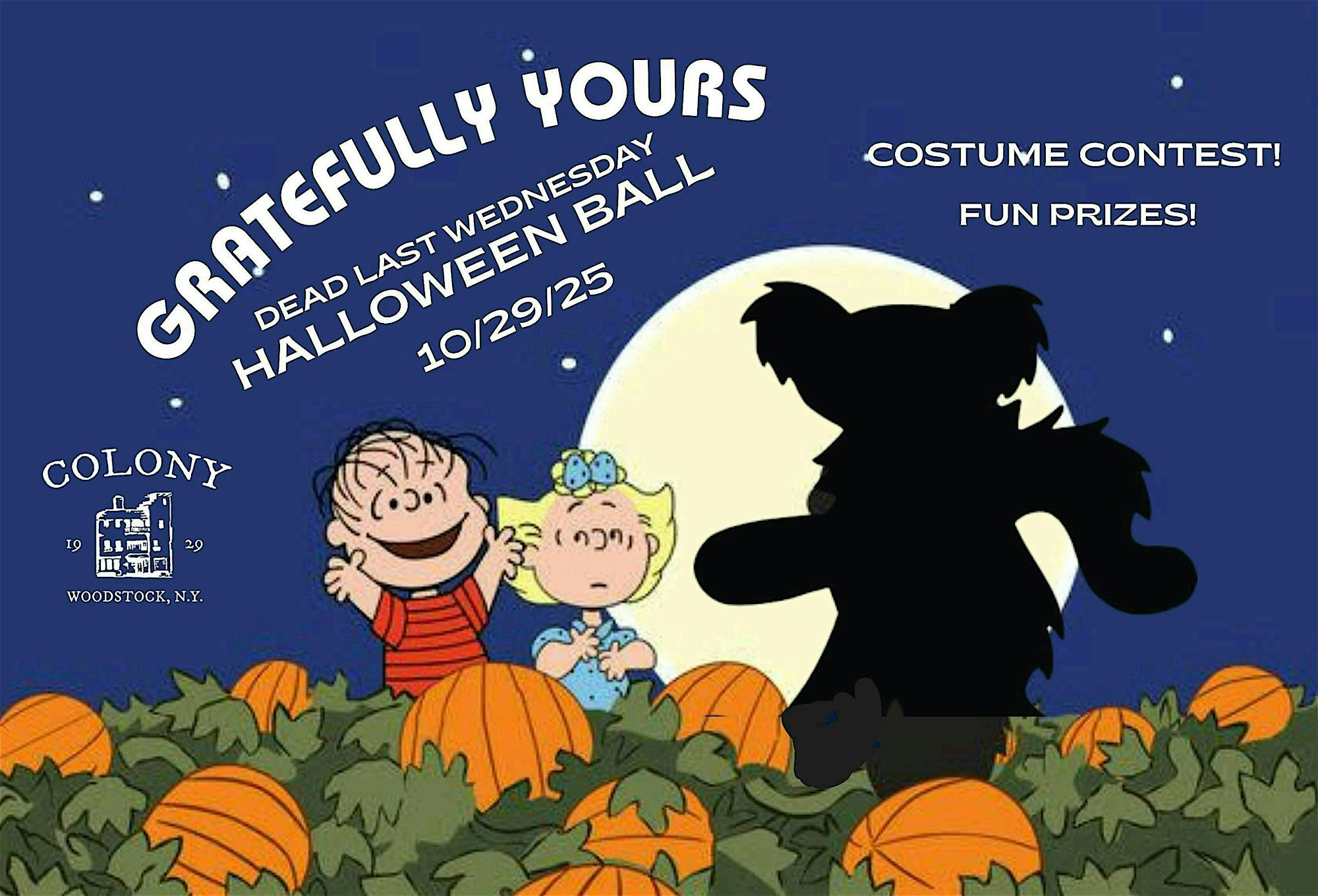 'Dead Last Wednesday' Halloween Ball & Costume Contest Featuring: Gratefully Yours!