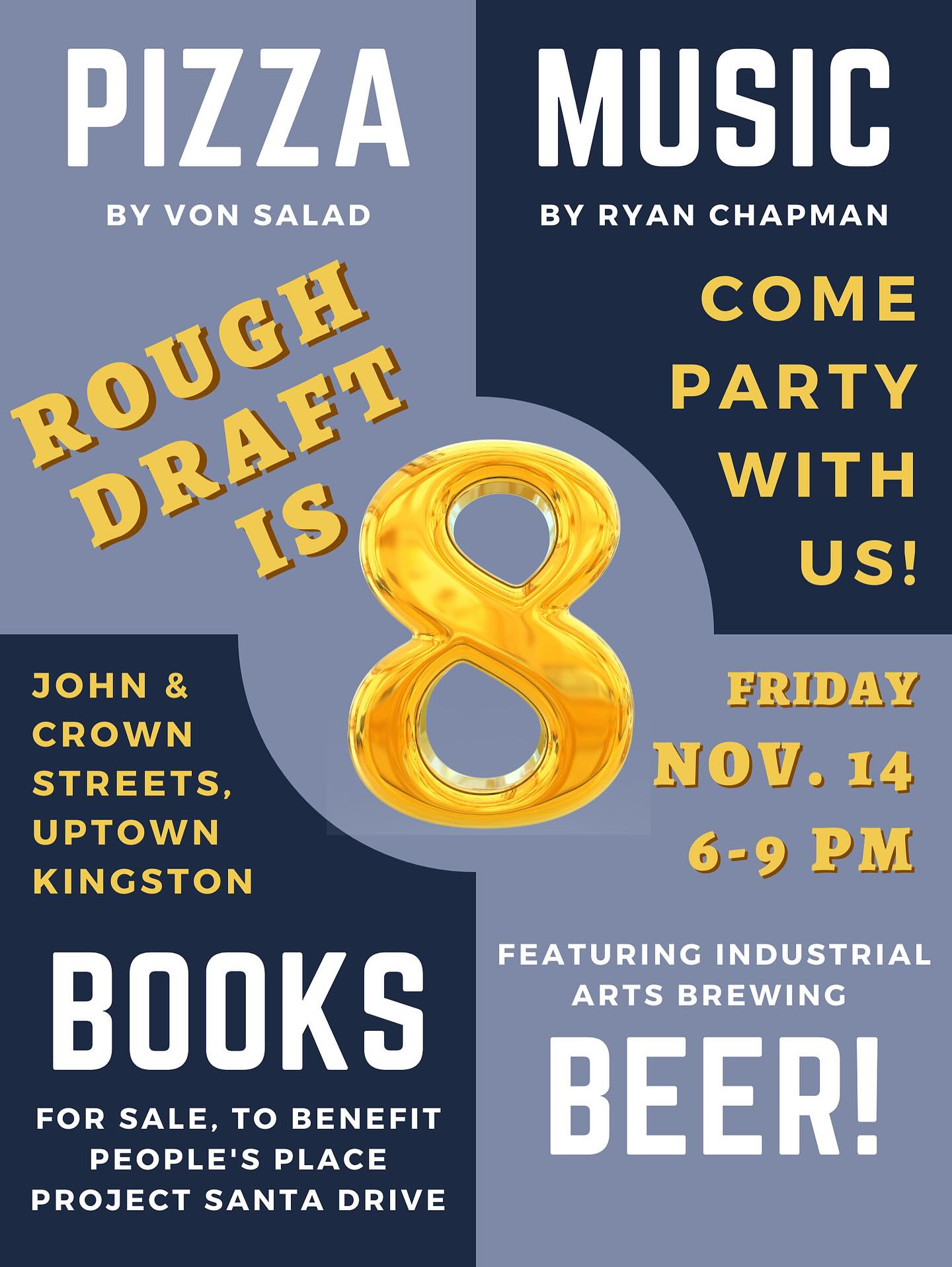 Rough Draft’s 8th Birthday!