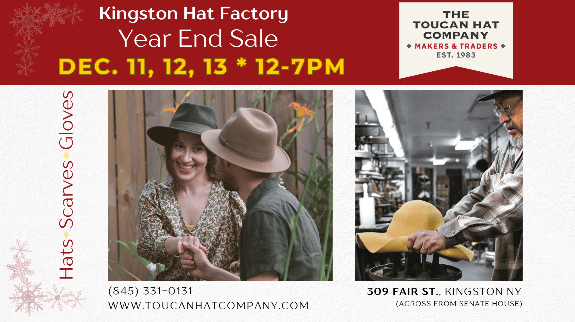 The Hat Factory – Open House and Holiday Sale
