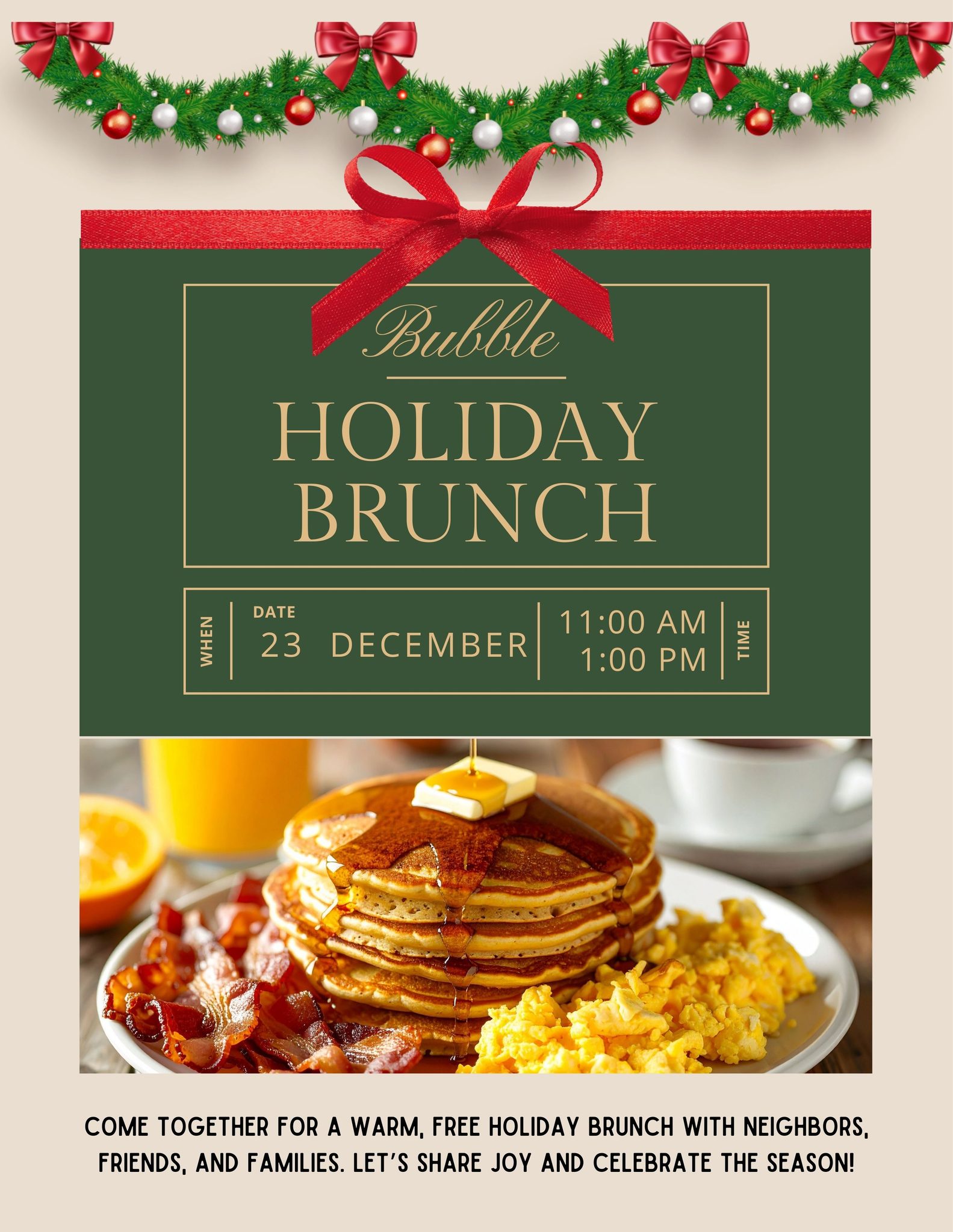 HOLIDAY BRUNCH