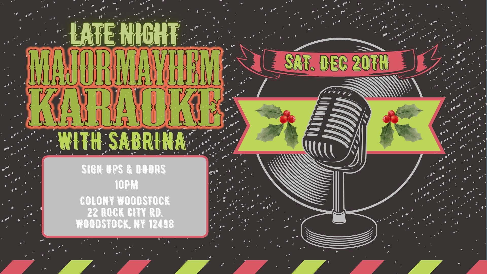 MAJOR MAYHEM KARAOKE with Sabrina