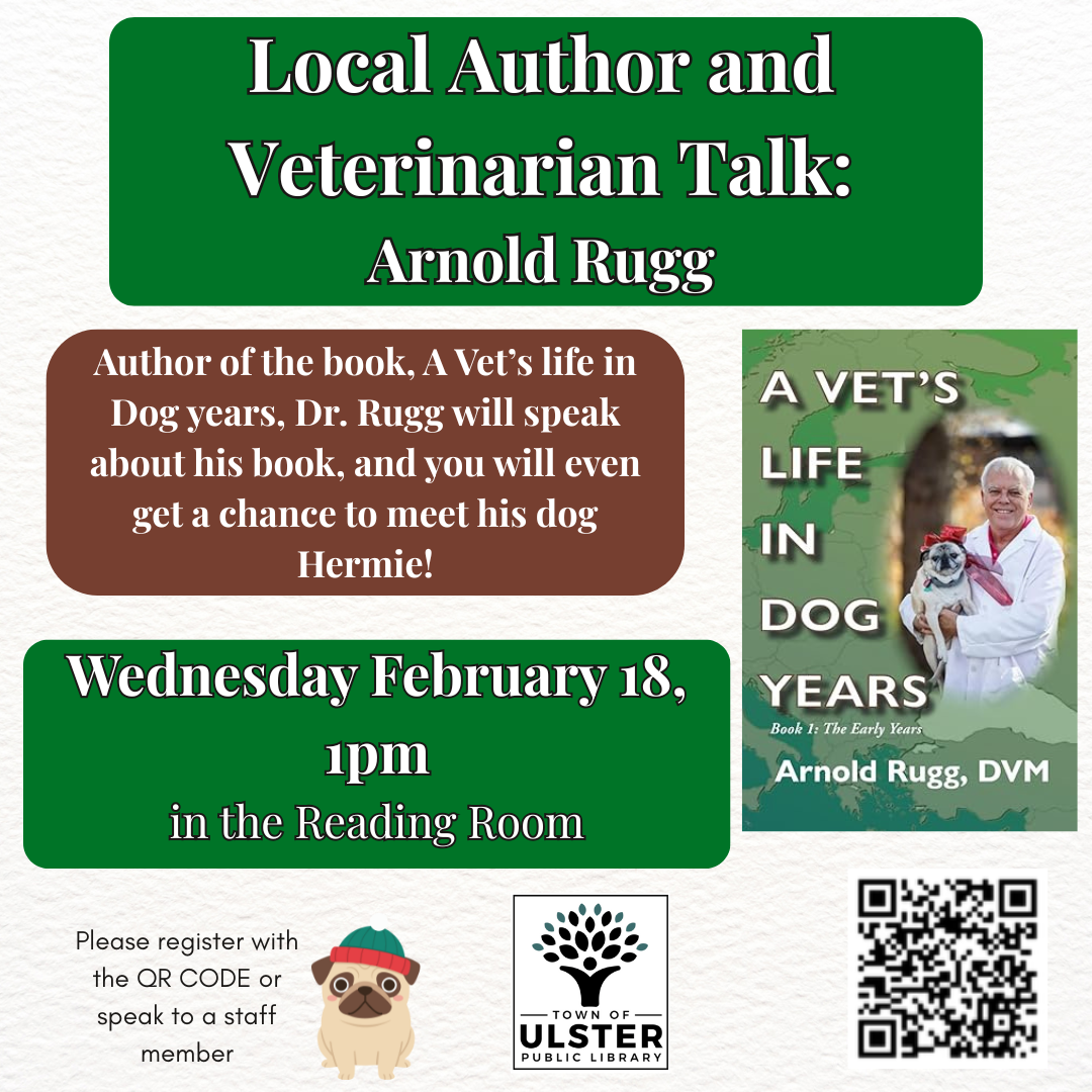 Local Author Talk with Arnold Rugg, DVM