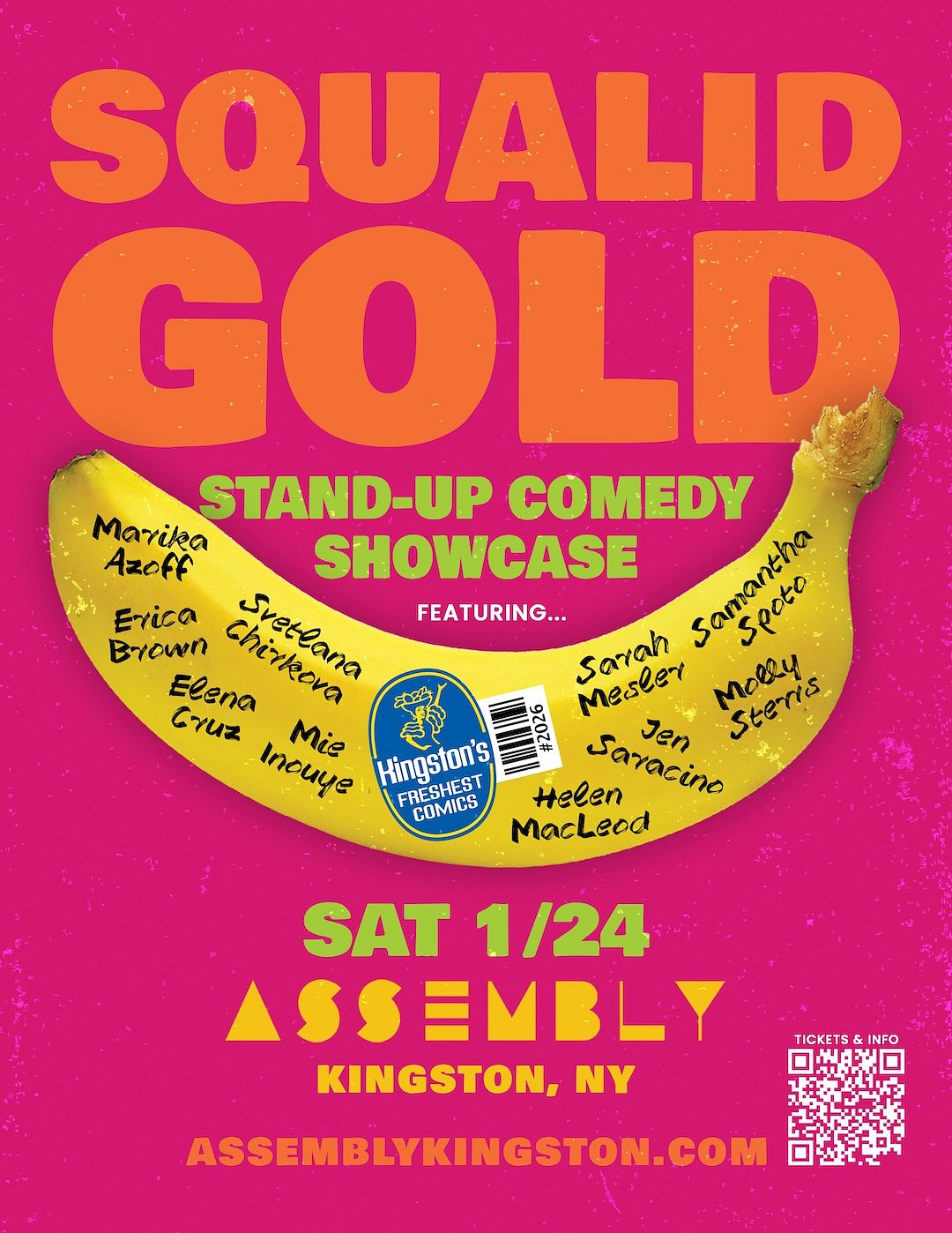 SQUALID GOLD: Stand-Up Comedy Showcase!