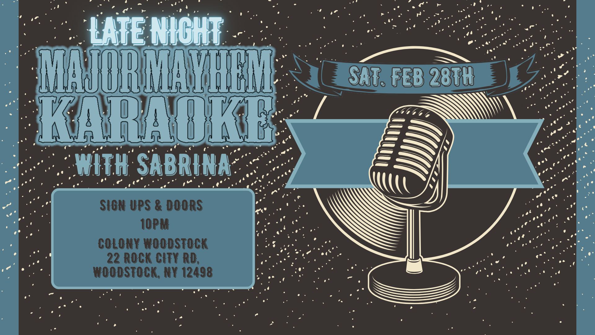 MAJOR MAYHEM KARAOKE with Sabrina