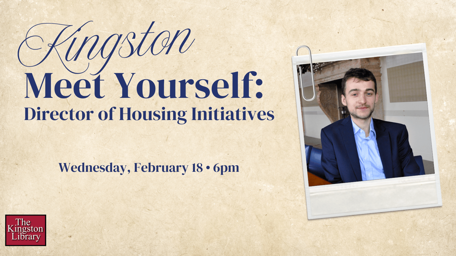 Kingston Meet Yourself: Director of Housing Initiatives