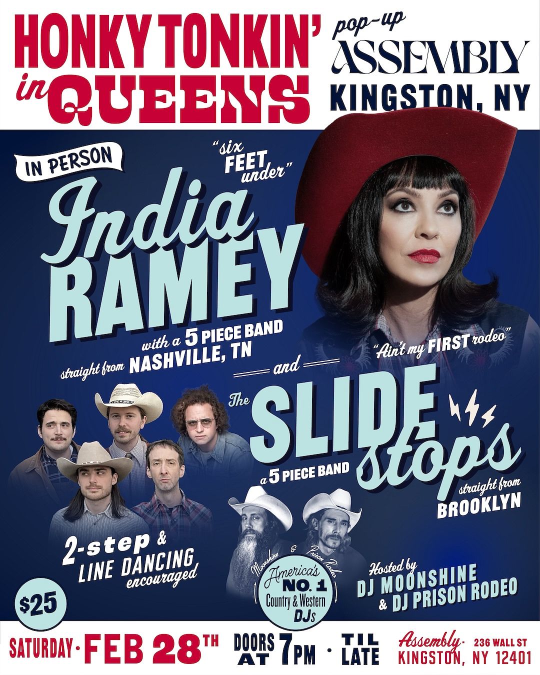 India Ramey, The Slide Stops, DJ Moonshine & DJ Prison Rodeo