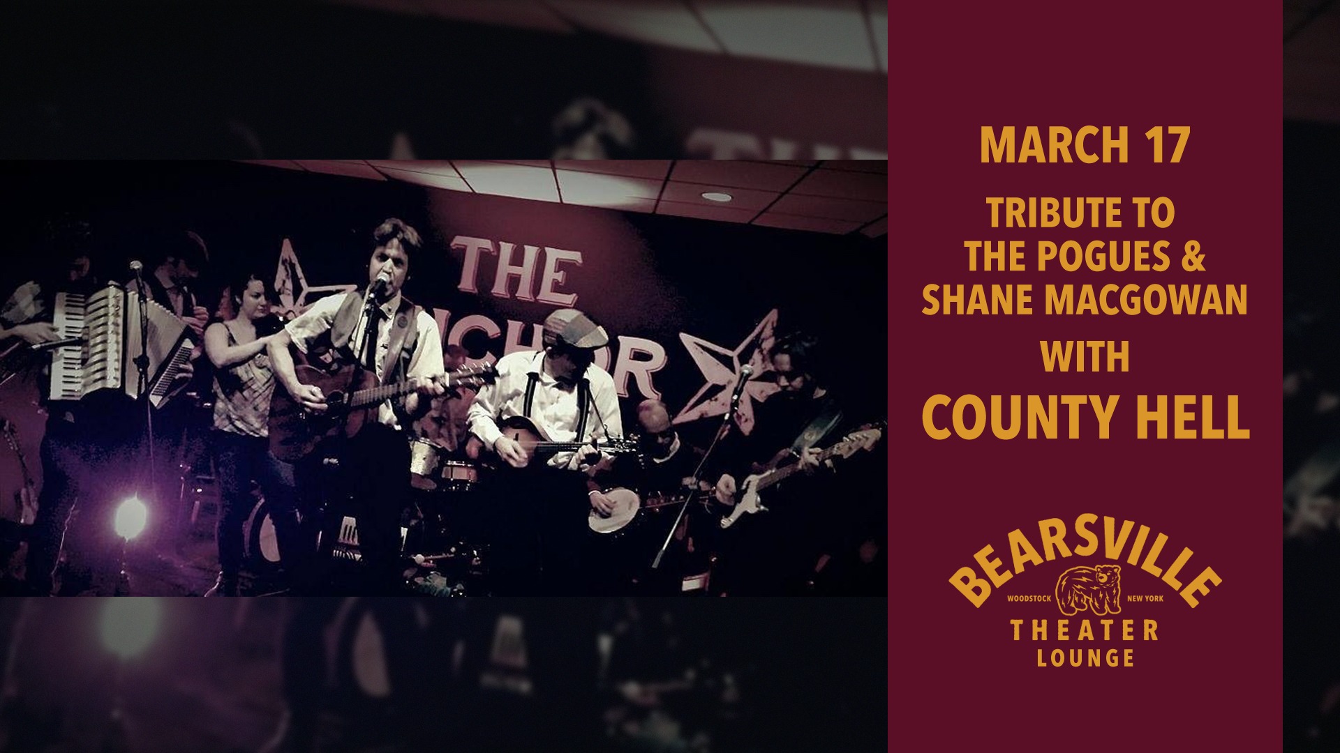 Tribute to The Pogues and Shane MacGowan with County Hell