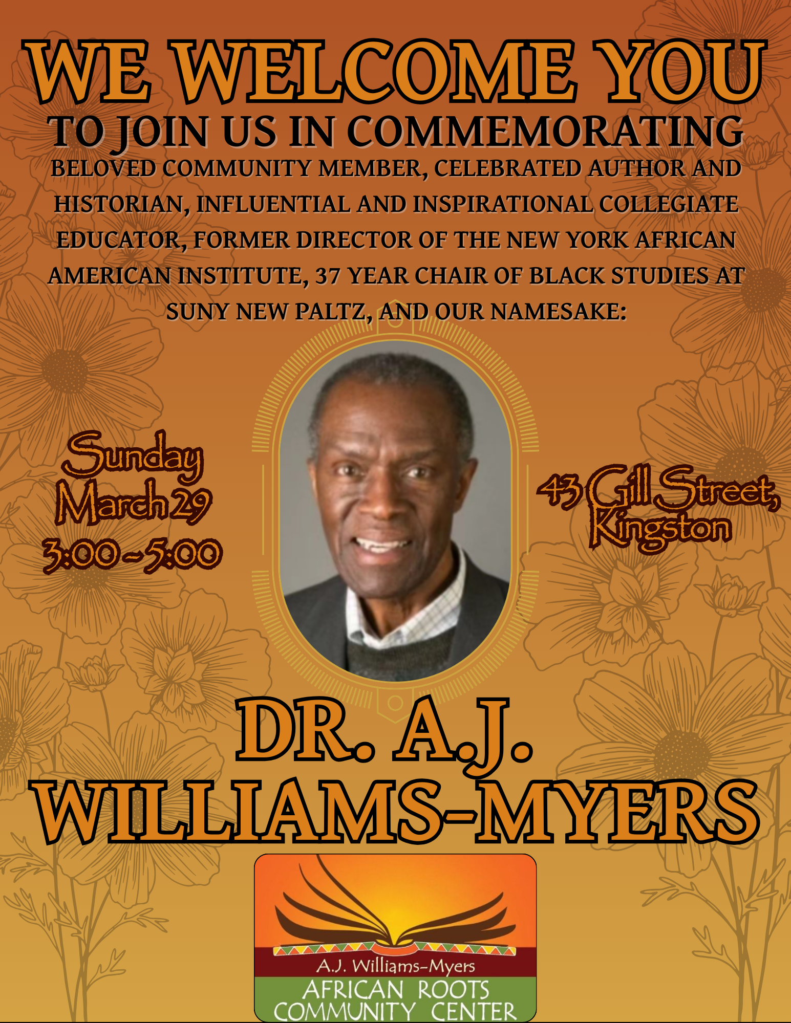 Dr. A.J. Williams-Myers Commemoration