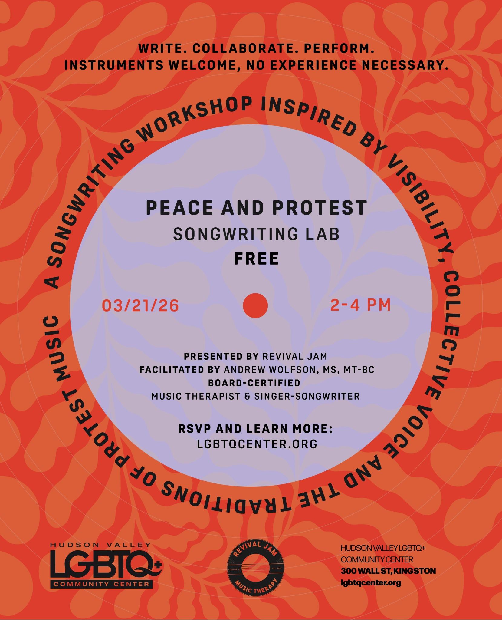 Peace & Protest: Songwriting Lab