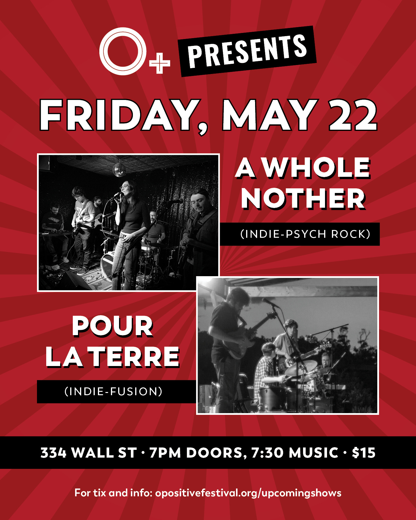 A Whole Nother & Pour La Terre @ O+ Exchange Clinic